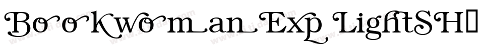 BookwomanExp LightSH字体转换